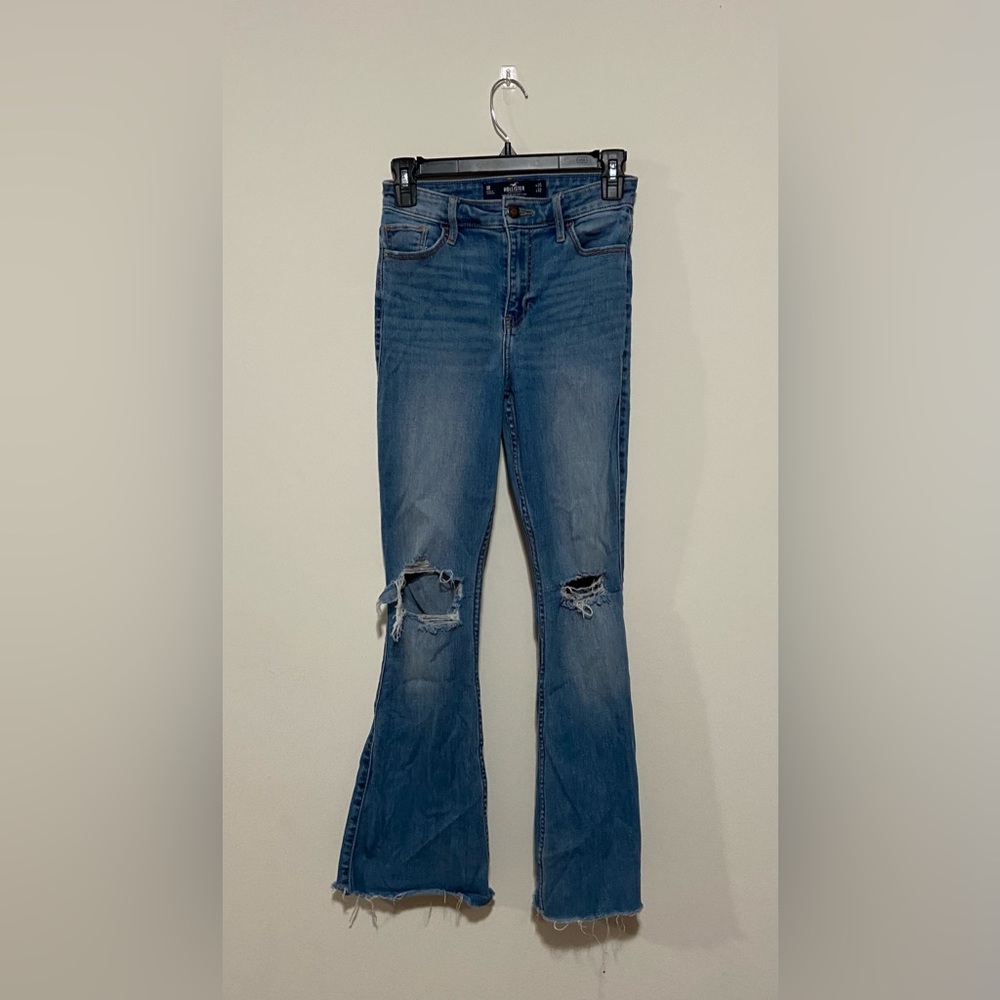 Hollister Blue Distressed Jeans Size 1